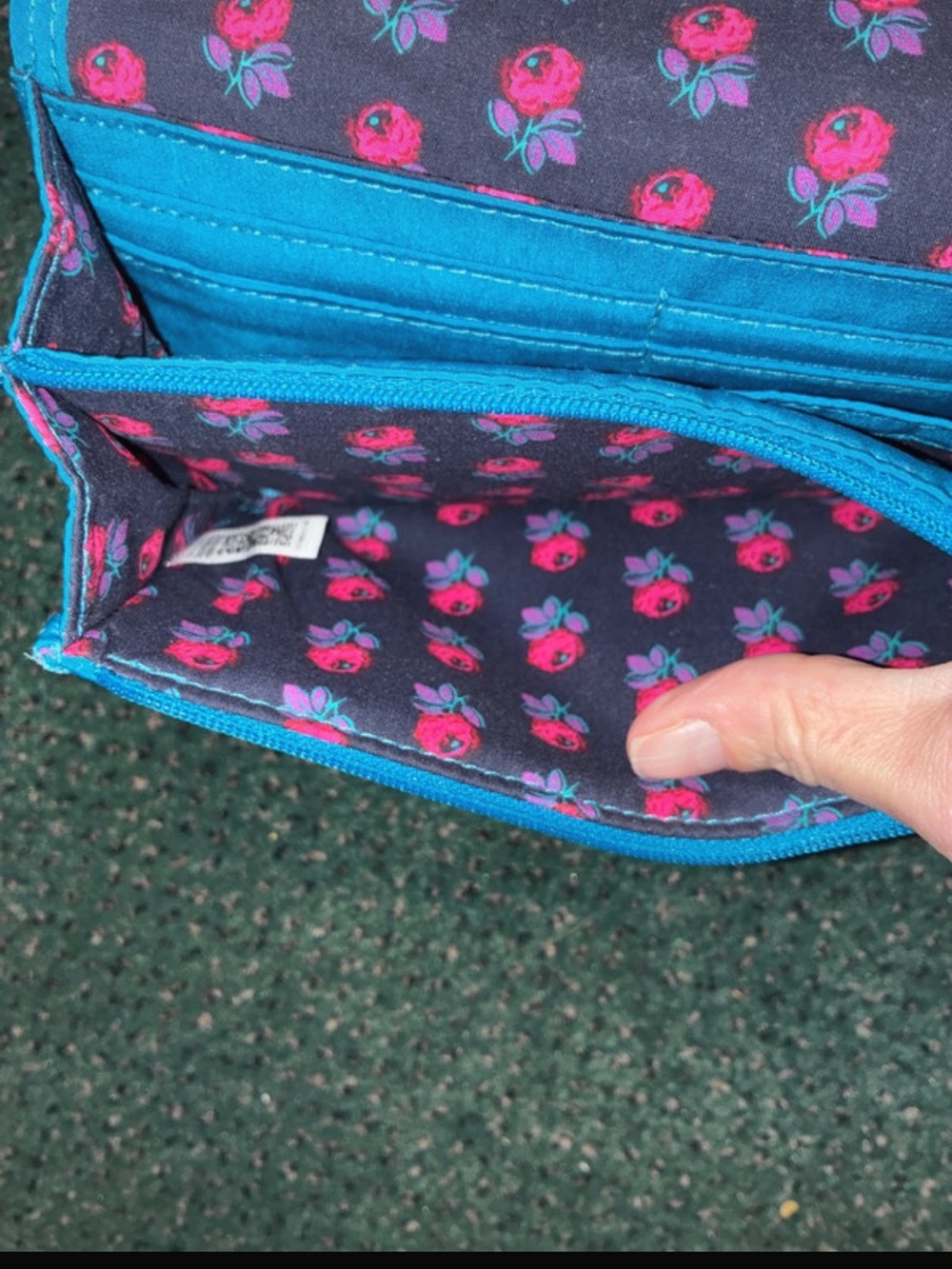 Vera Bradley Bahama Bay Blue Long Wallet Wristlet 8pc Bundle - Picture 7 of 12